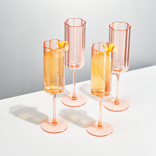 TEEK - Tide Champagne Flute Glassware Set HOME DECOR TEEK KS