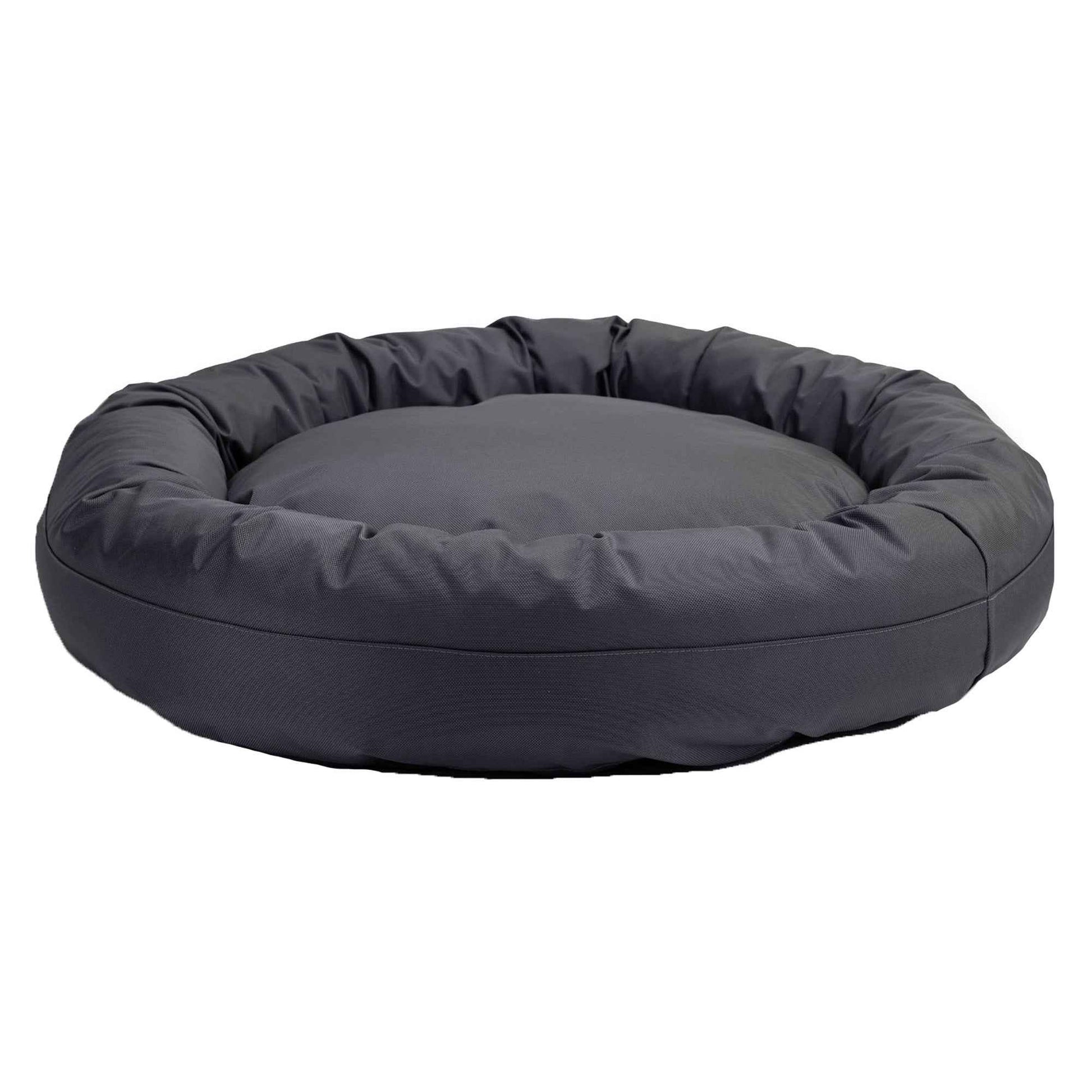 TEEK - Dog Bed - Round Bolstered Armor ™ PET SUPPLIES TEEK AD Small (25" outer diameter 16" inner diameter) Charcoal
