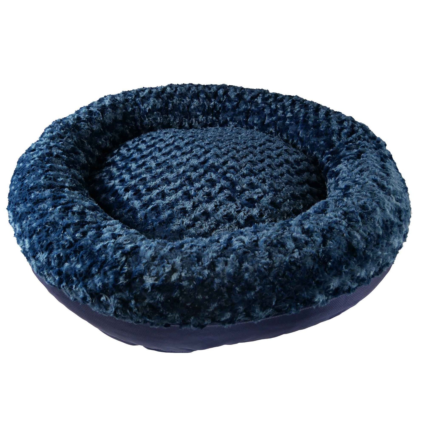 TEEK - Dog Bed - Round Bolstered Furvana™ PET SUPPLIES TEEK AD Medium (31" outer diameter 21" inner diameter) Midnight