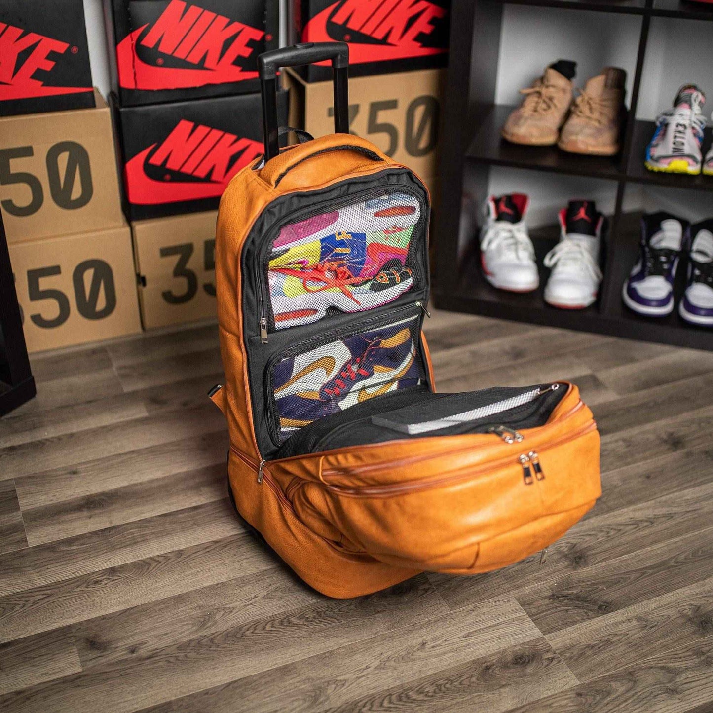 TEEK - Brown Leather Roller Bag Set BAG TEEK SP