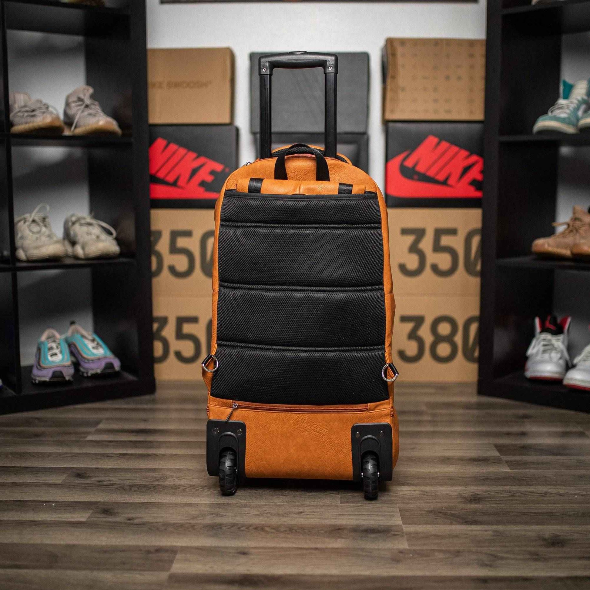 TEEK - Brown Leather Roller Bag Set BAG TEEK SP