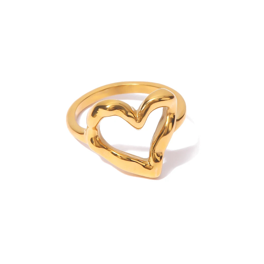 TEEK - 18K Gold PVD Plated 316L Stainless Steel Rings JEWELRY theteekdotcom JDR202335 7 