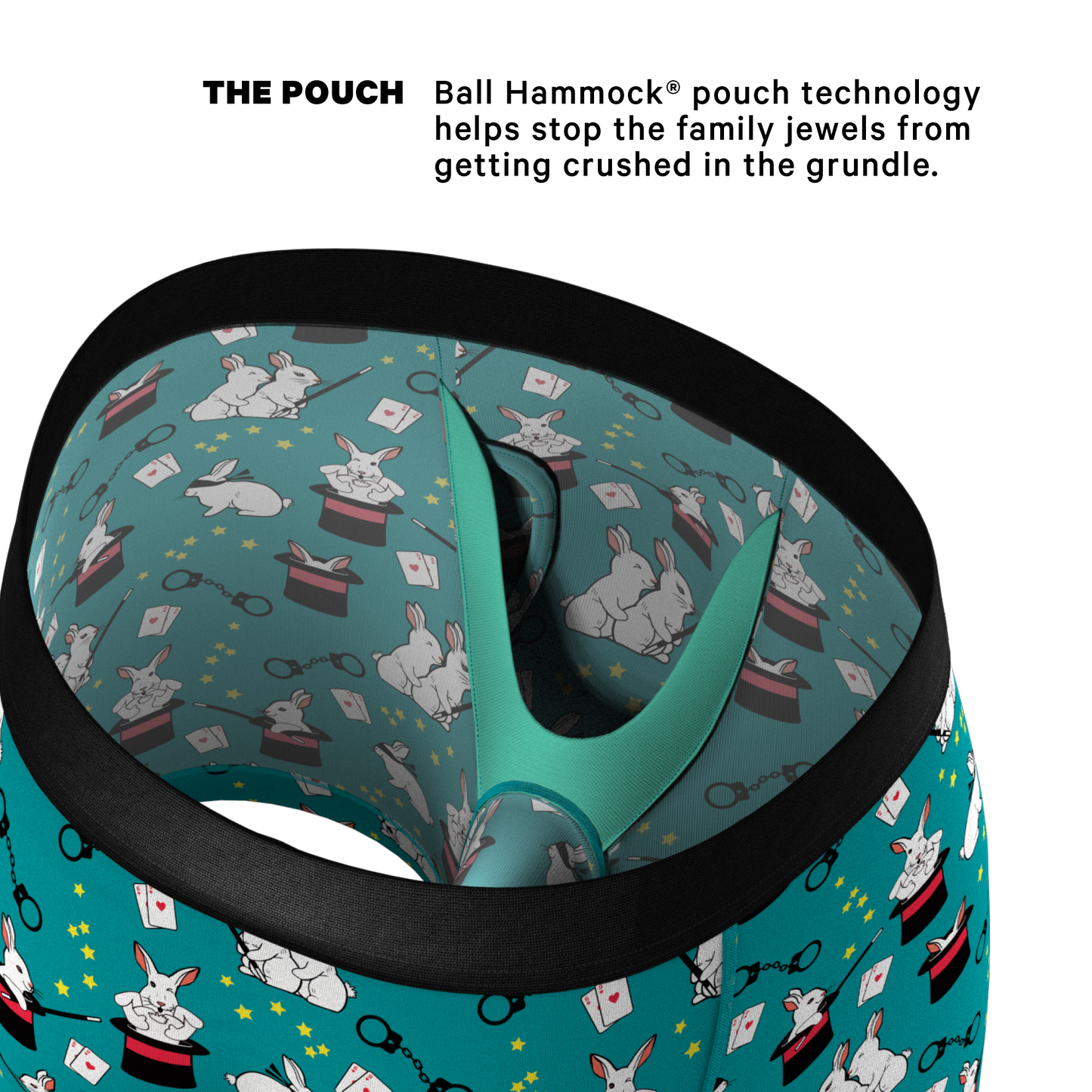 TEEK - The AbracaDoMe | Magic Bunny Ball Hammock® Pouch Underwear With Fly UNDERWEAR TEEK SH