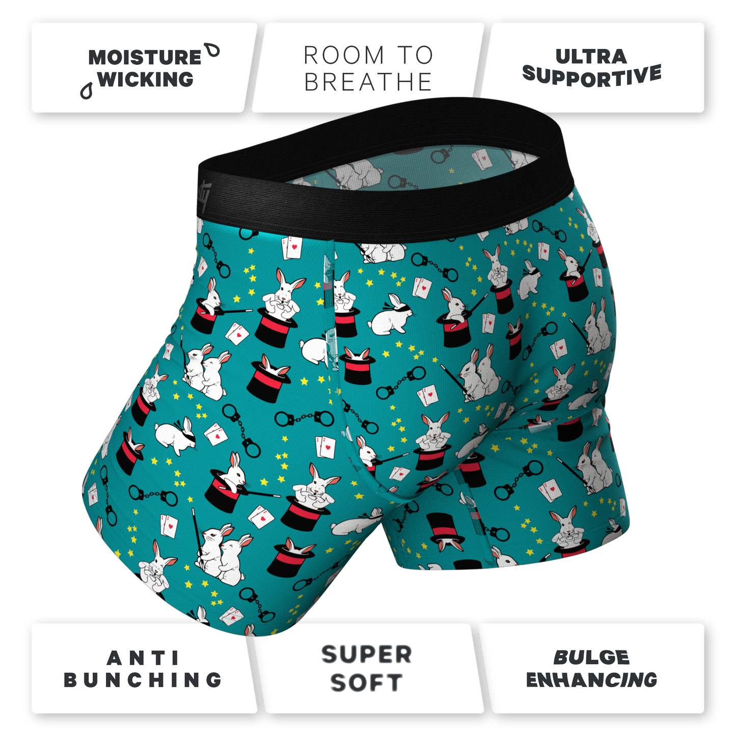 TEEK - The AbracaDoMe | Magic Bunny Ball Hammock® Pouch Underwear With Fly UNDERWEAR TEEK SH