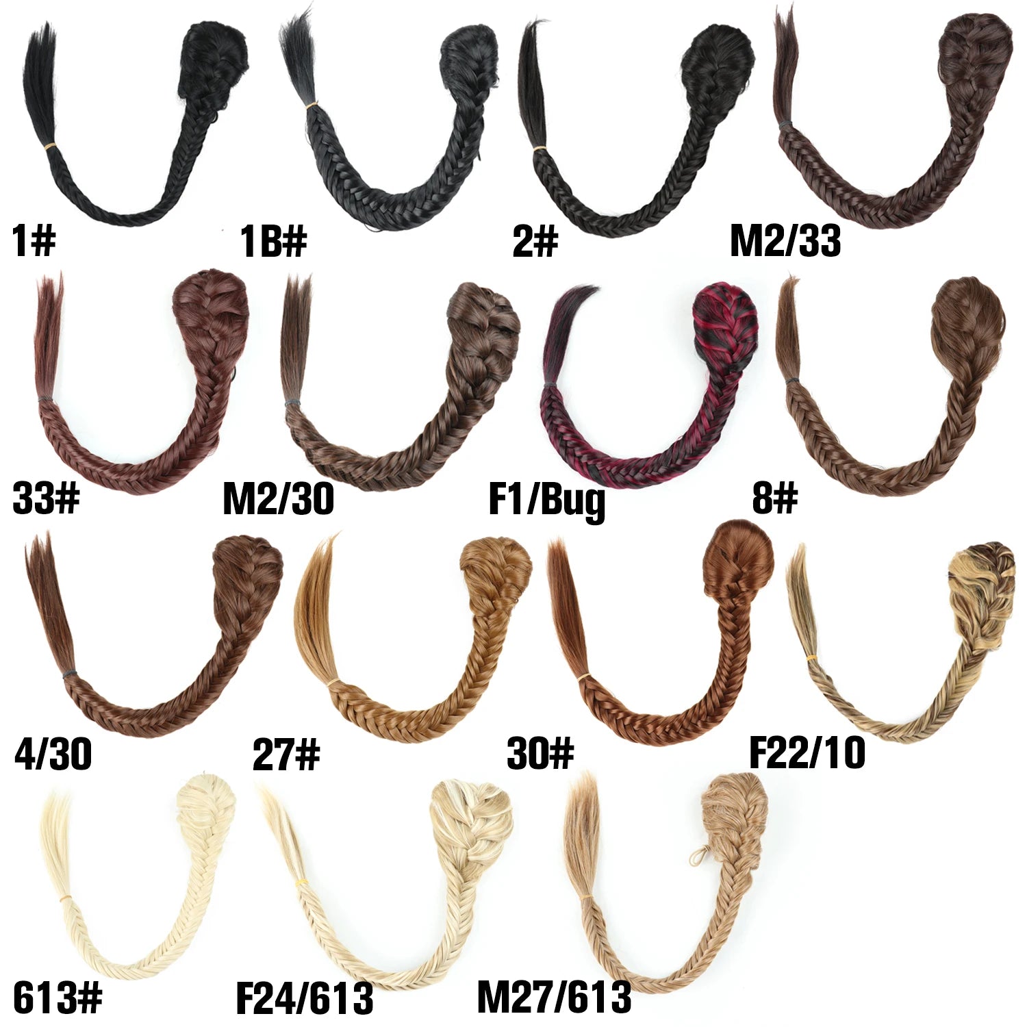 TEEK - 20 Inch Long Braided Synthetic PonytailHair Extension HAIR theteekdotcom