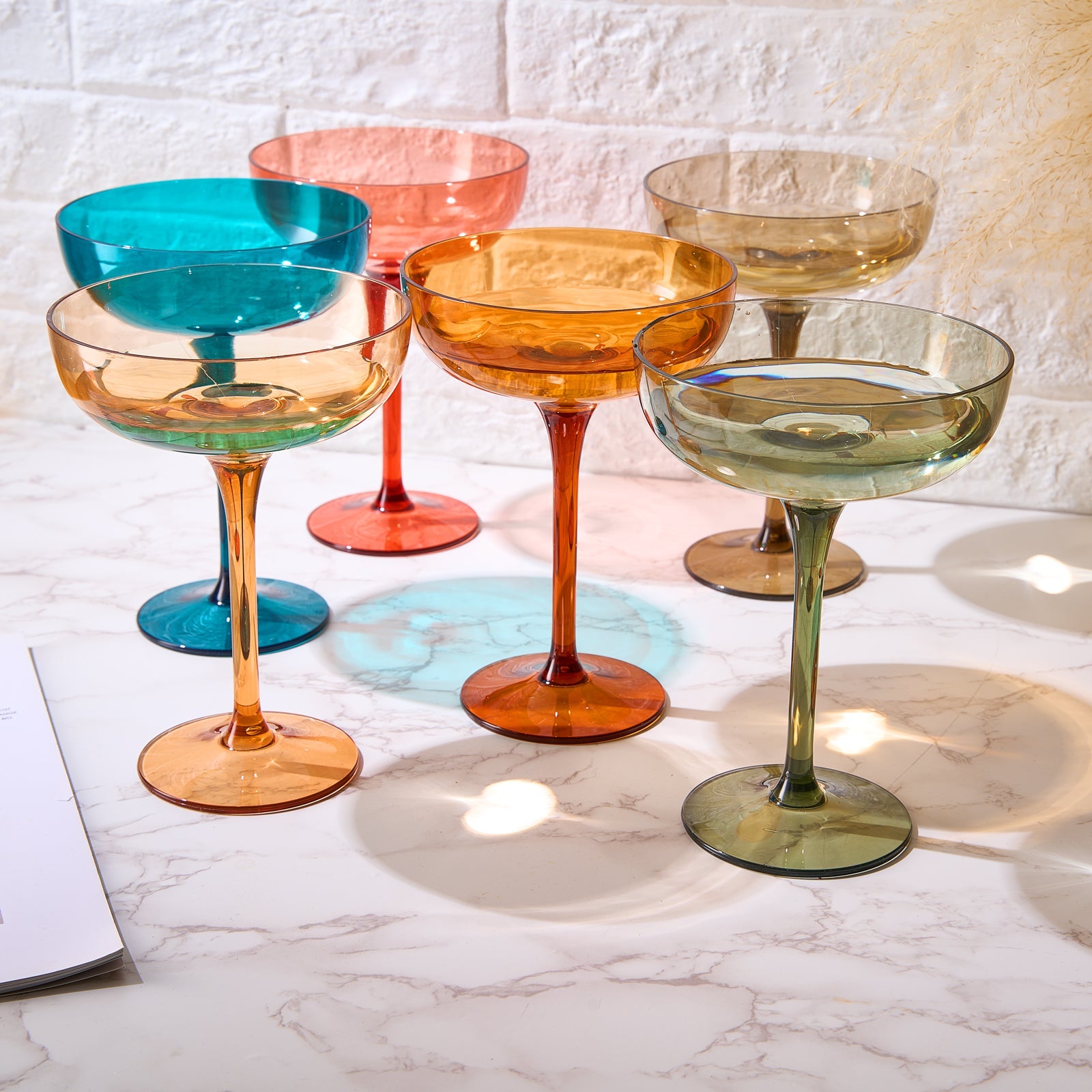 TEEK - Eze Acrylic Champagne Coupe Cocktail Glassware Set HOME DECOR TEEK KS