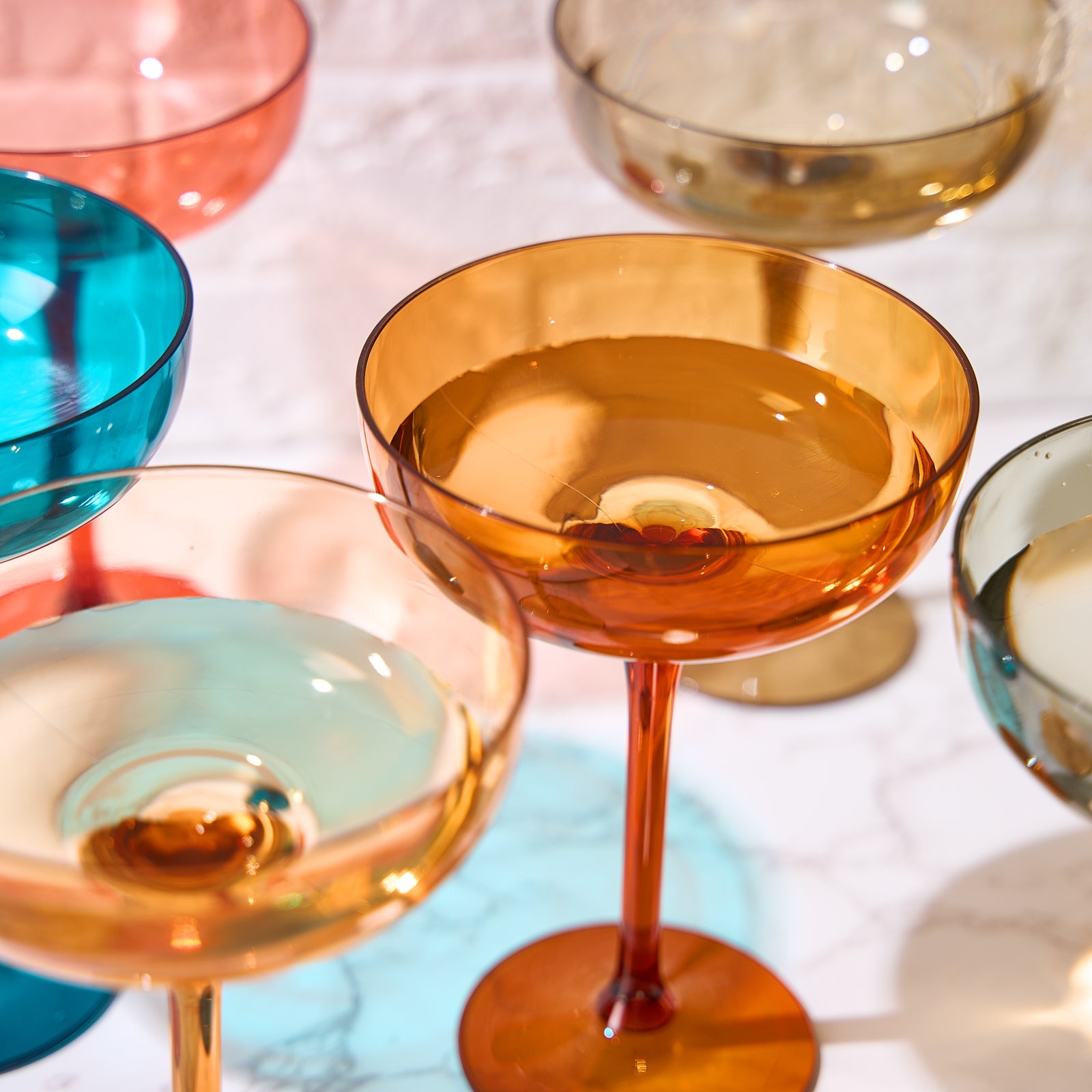 TEEK - Eze Acrylic Champagne Coupe Cocktail Glassware Set HOME DECOR TEEK KS