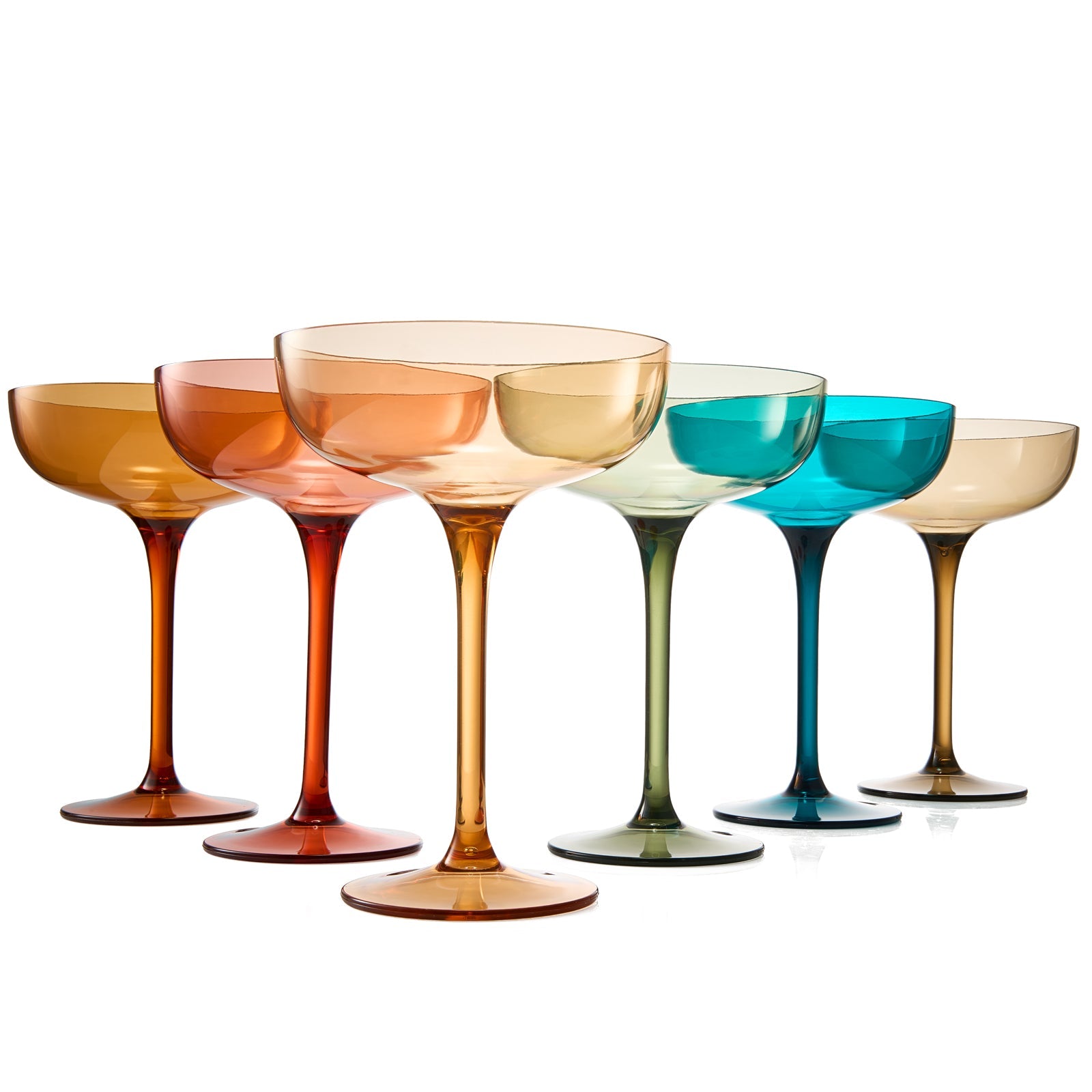 TEEK - Eze Acrylic Champagne Coupe Cocktail Glassware Set HOME DECOR TEEK KS
