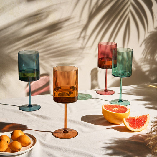 TEEK - Eze Acrylic Stemmed Wine Glassware Set HOME DECOR TEEK KS