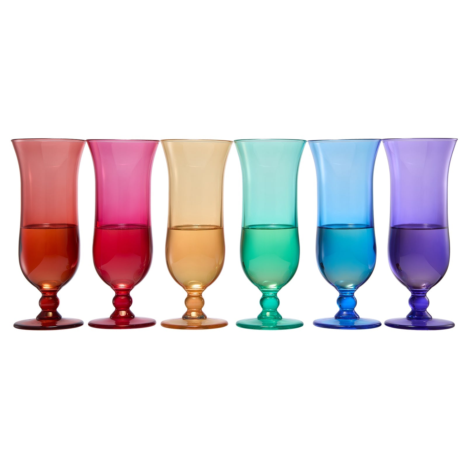 TEEK - Madrid Acrylic Hurricane Cocktail Glassware Set HOME DECOR TEEK KS