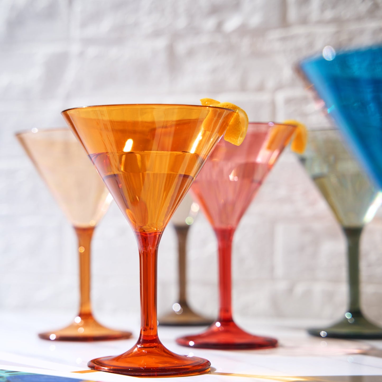 TEEK - Eze Acrylic Martini Cocktail Glassware Set HOME DECOR TEEK KS
