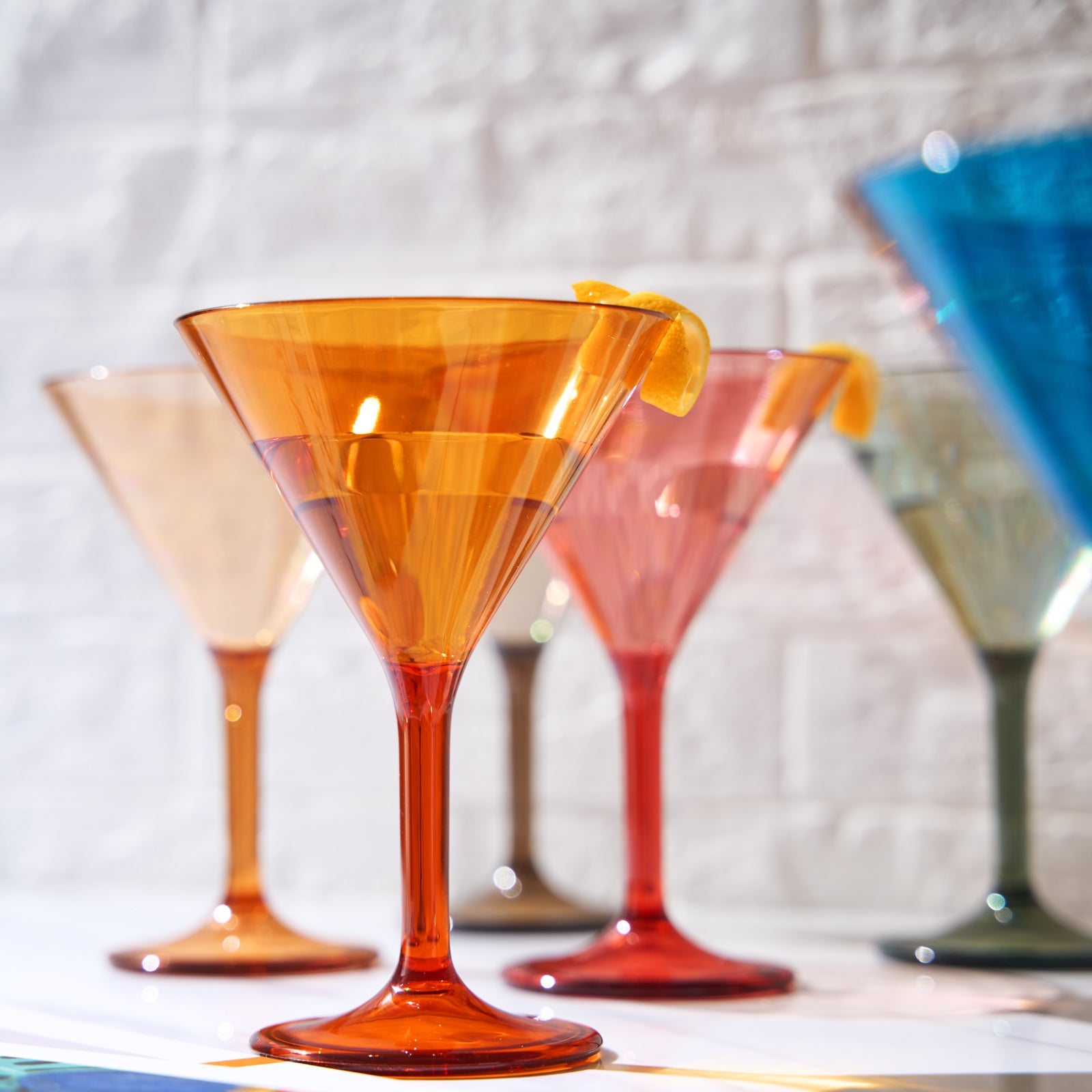 TEEK - Eze Acrylic Martini Cocktail Glassware Set HOME DECOR TEEK KS