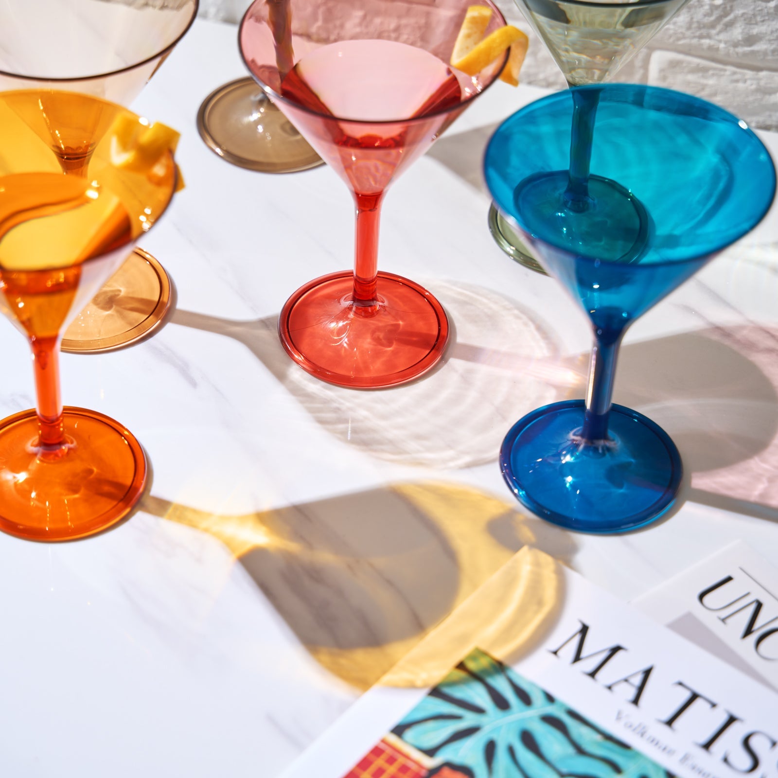 TEEK - Eze Acrylic Martini Cocktail Glassware Set HOME DECOR TEEK KS