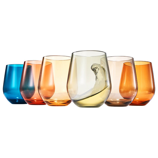 TEEK - Eze Acrylic Stemless Wine Glassware Set HOME DECOR TEEK KS