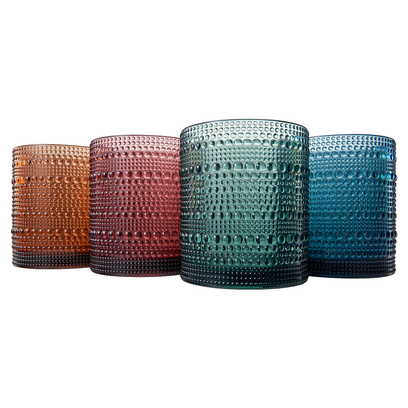 TEEK - Eze Acrylic Hobnail Lowball Glassware Set HOME DECOR TEEK KS