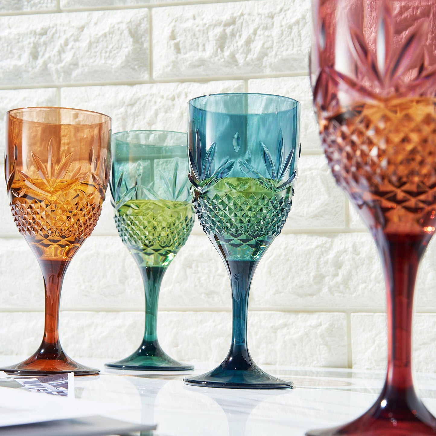 TEEK - Onix Acrylic Crystal, Stemmed Wine Glassware Set HOME DECOR TEEK KS