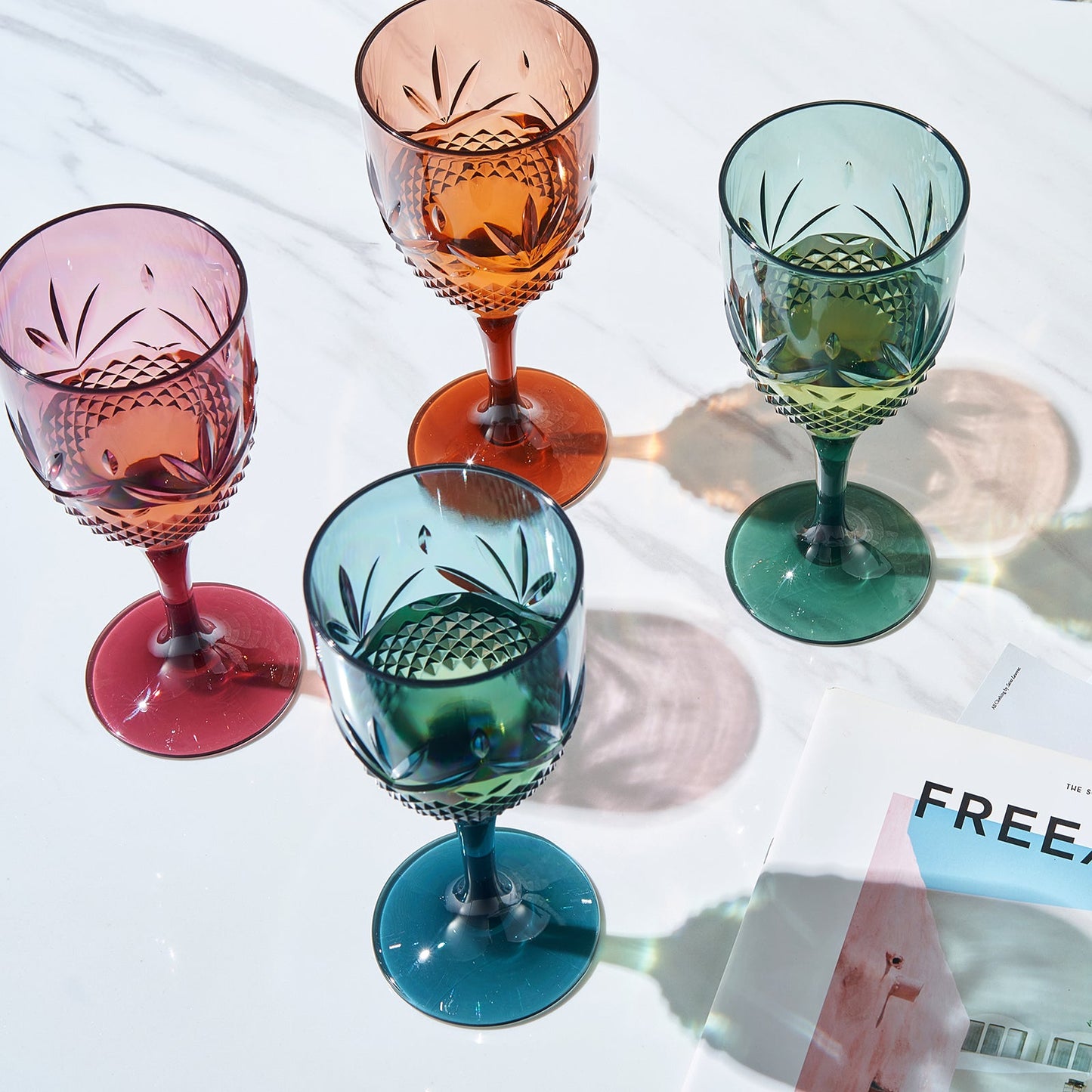 TEEK - Onix Acrylic Crystal, Stemmed Wine Glassware Set HOME DECOR TEEK KS