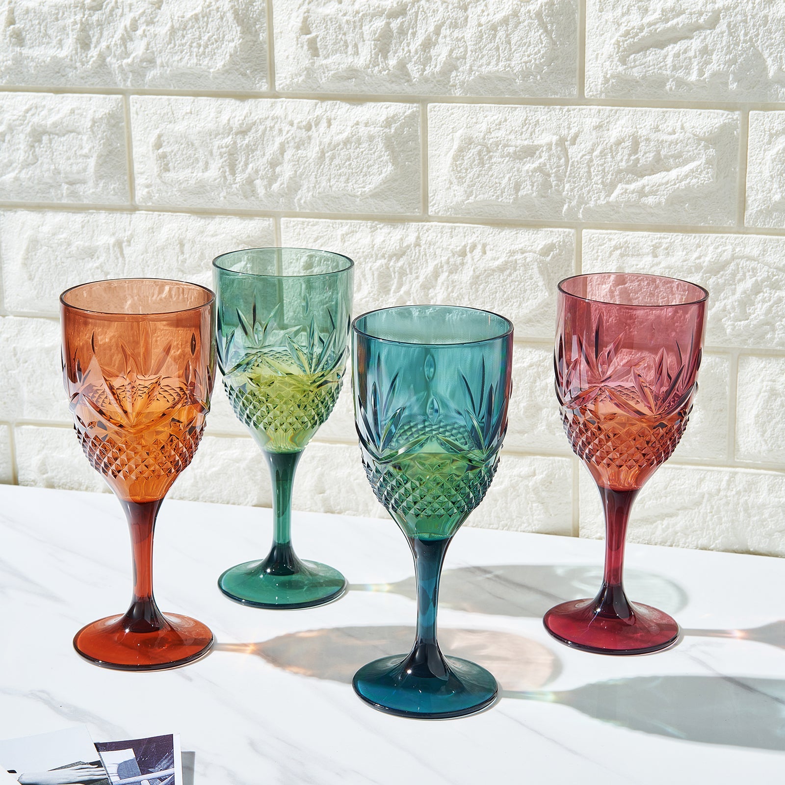 TEEK - Onix Acrylic Crystal, Stemmed Wine Glassware Set HOME DECOR TEEK KS