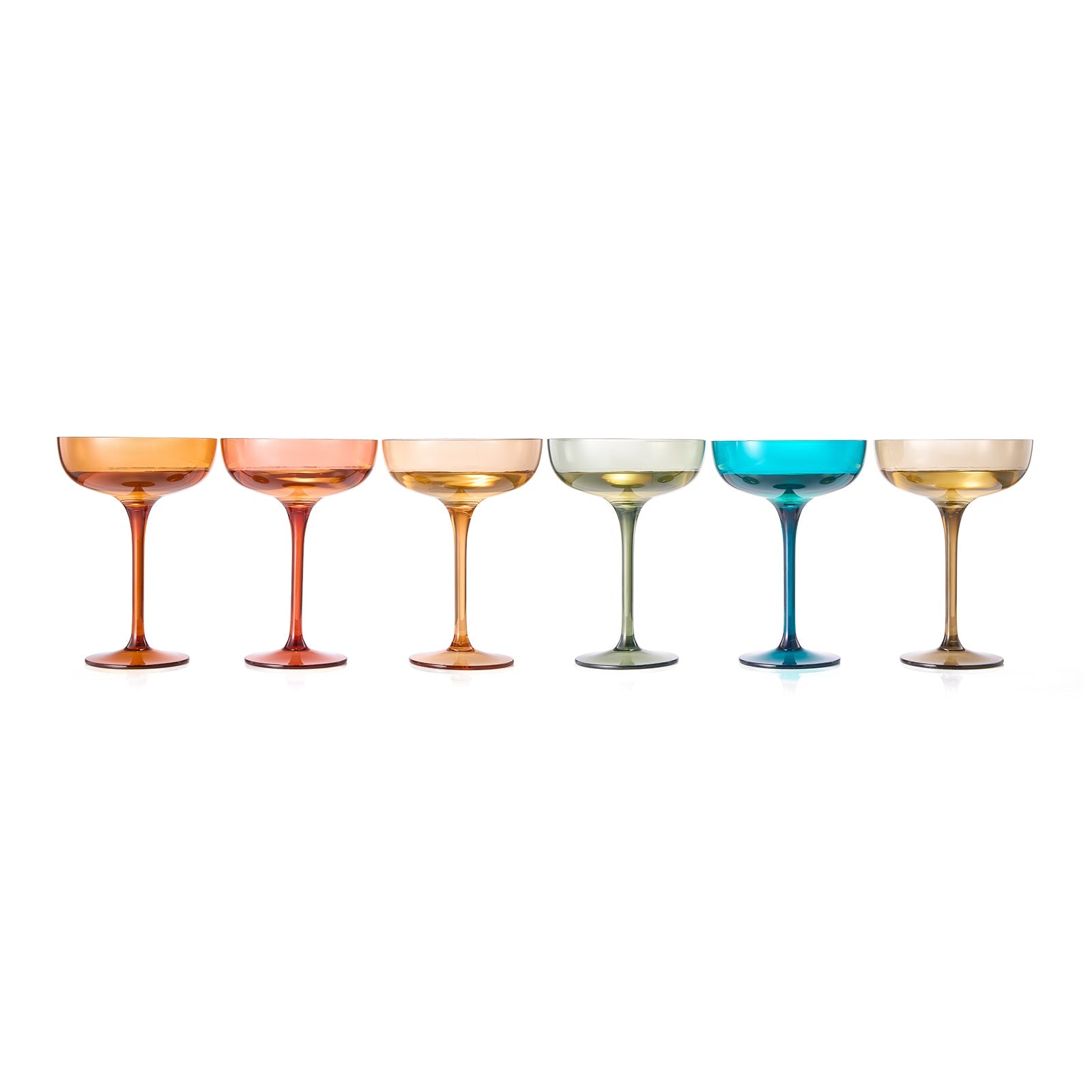 TEEK - Eze Acrylic Champagne Coupe Cocktail Glassware Set HOME DECOR TEEK KS