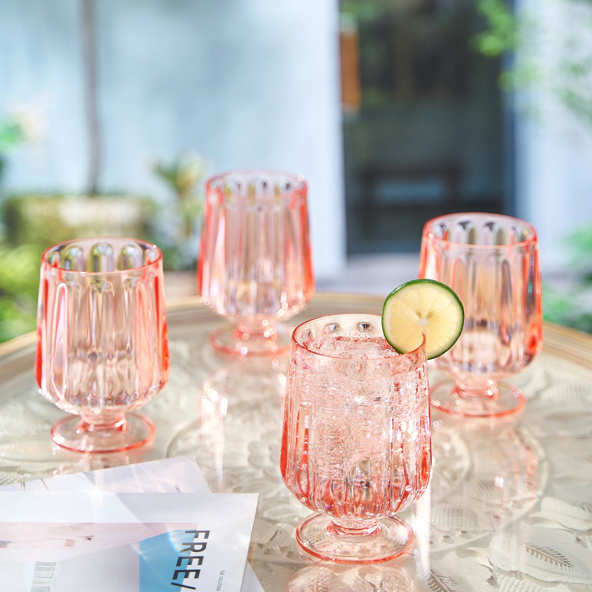 TEEK - Madrid Acrylic Stemmed Wine Goblet Glassware Set HOME DECOR TEEK KS