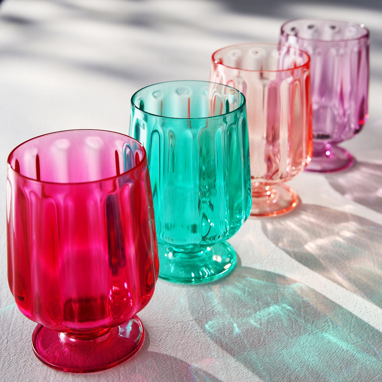 TEEK - Madrid Acrylic Stemmed Wine Goblet Glassware Set HOME DECOR TEEK KS