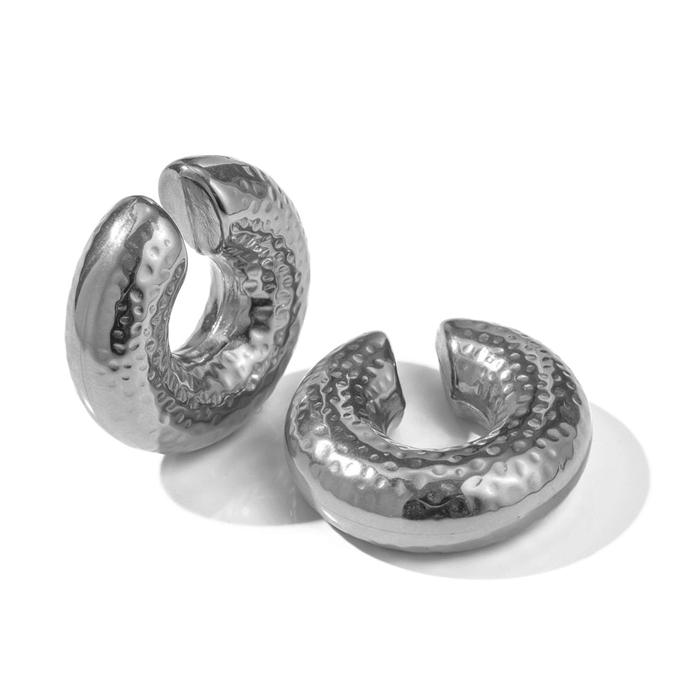TEEK - Variety of Stainless Steel Drop n Cuff Earrings JEWELRY theteekdotcom JDE2306009-S  