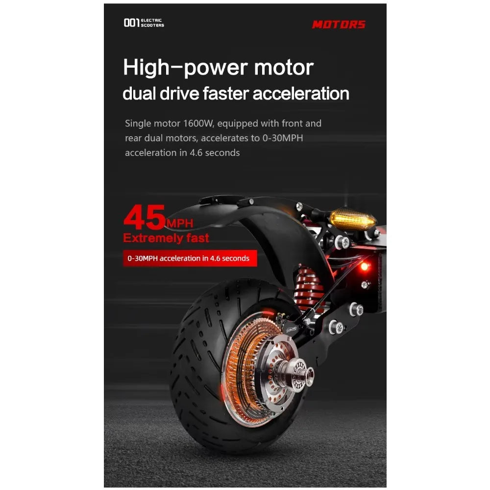 TEEK - Q7Pro E-Scooter 3200W Dual Motor Electric Scooter TRANSPORTATION theteekdotcom