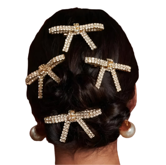 TEEK - Luxury Butterfly Rhinestone Hair Clip HAIR SUPPLIES theteek.com Silver Plated