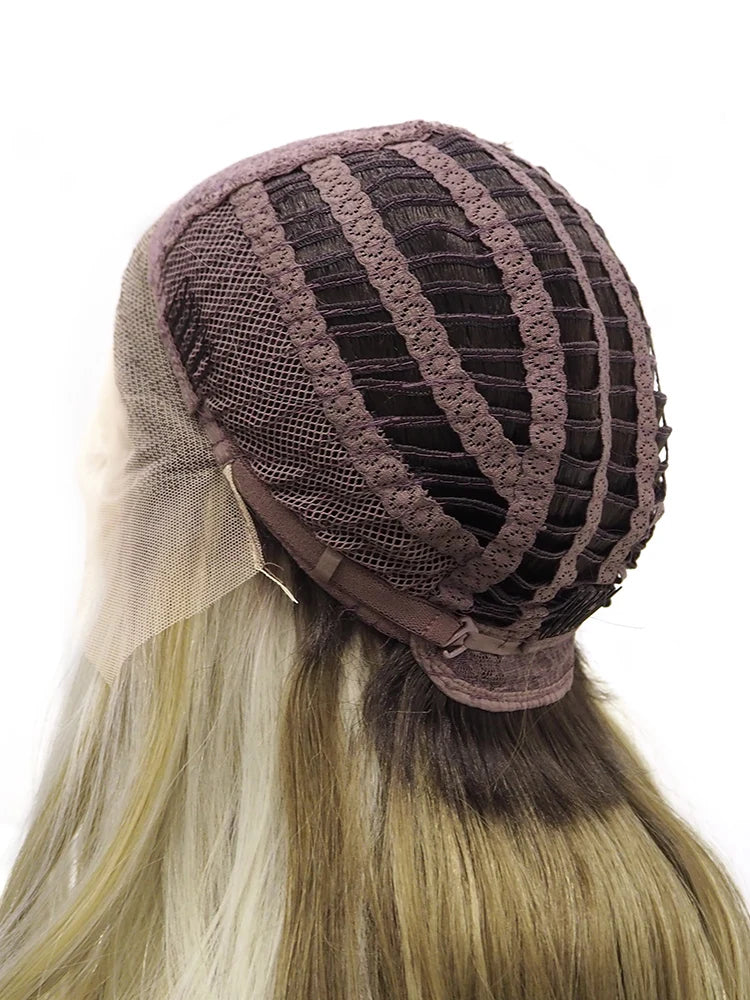 TEEK - Long Wig Highlight Honey Blond Lace Front Wig HAIR theteekdotcom