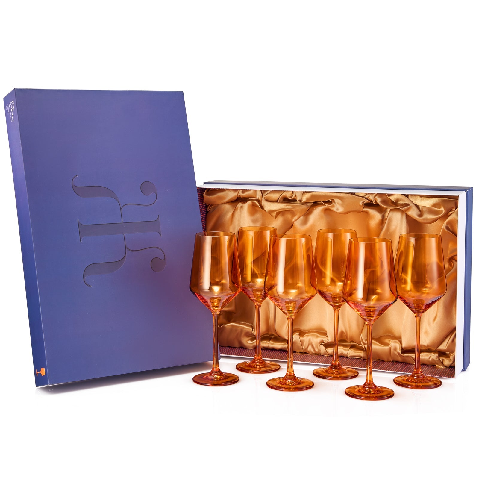 TEEK - Rhea Stemmed Wine Glassware Set | Amber HOME DECOR TEEK KS