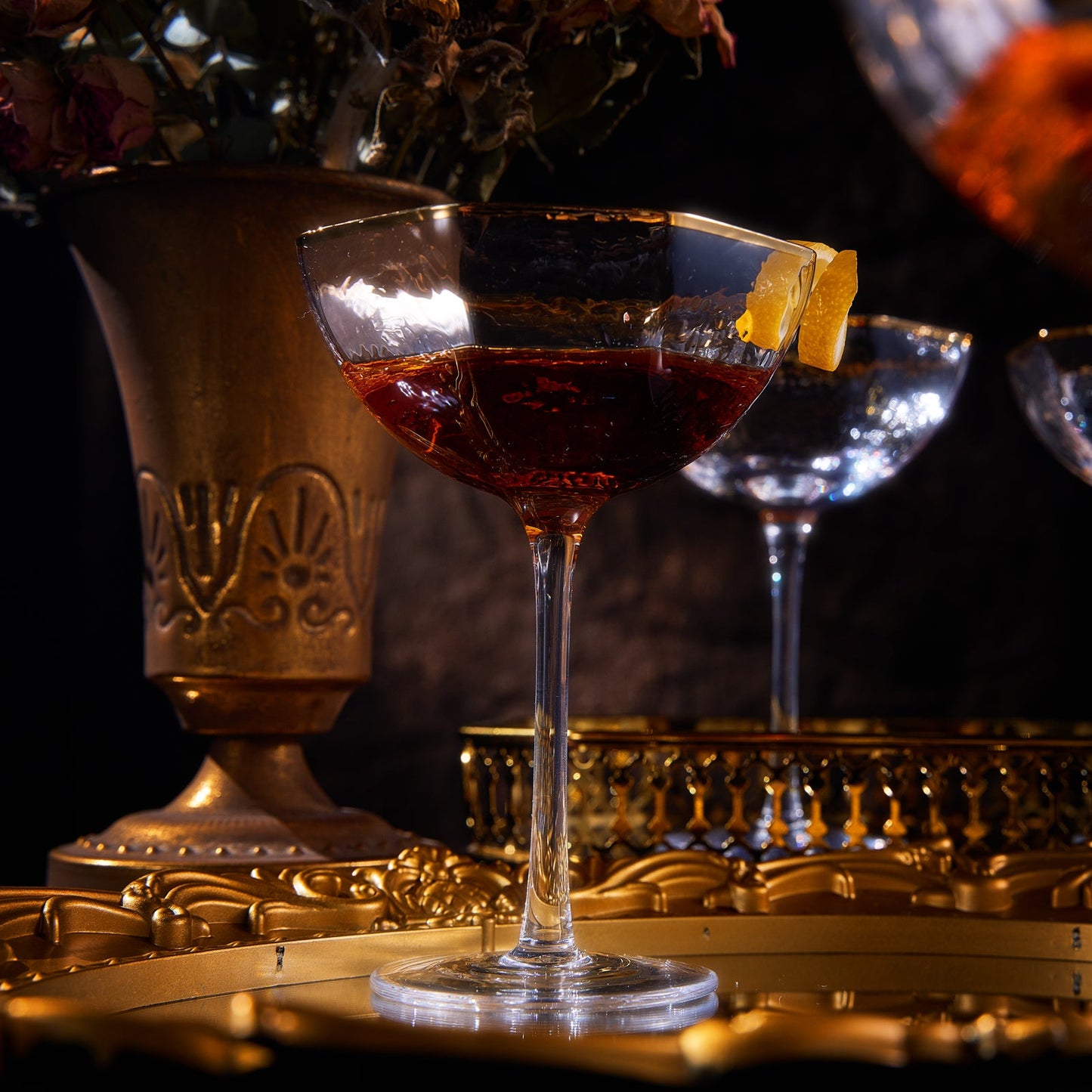 TEEK - Architecture Champagne Coupe Cocktail Glassware Set HOME DECOR TEEK KS