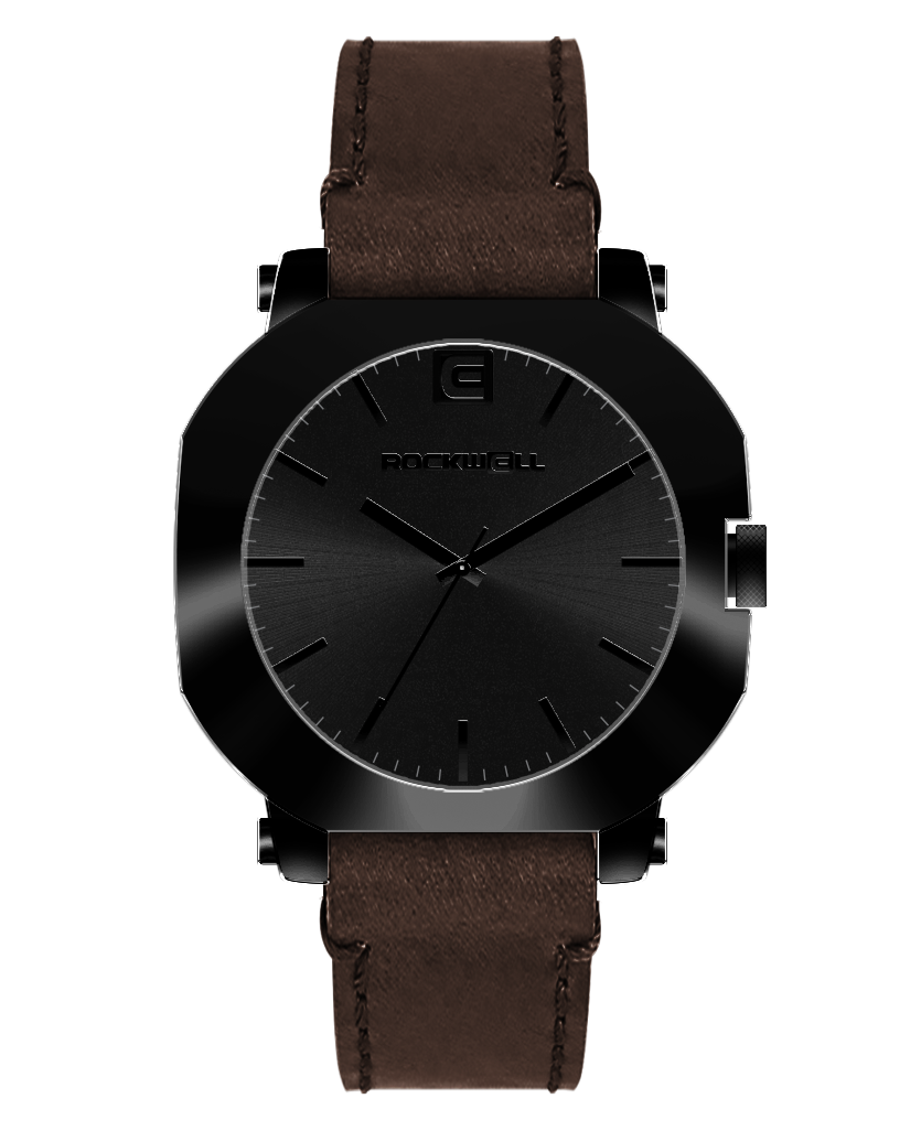 TEEK - Apex Phantom Black Watch WATCH TEEK RT Chocolate Leather