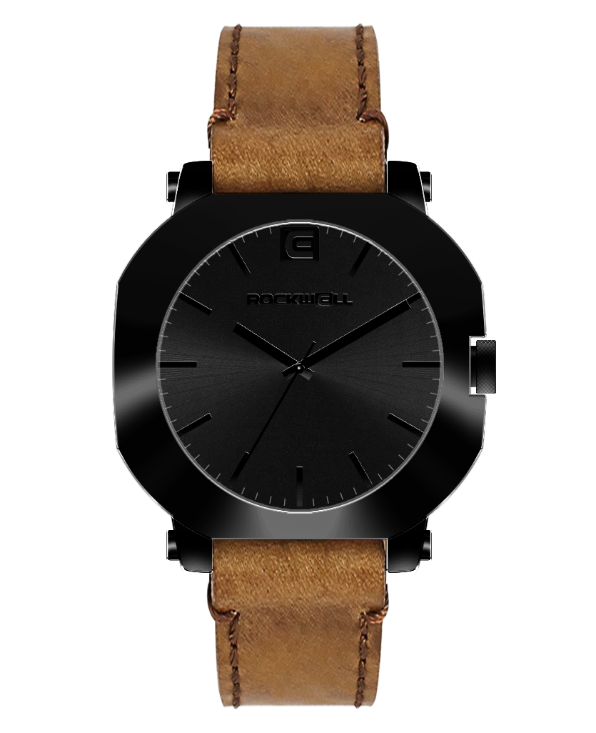 TEEK - Apex Phantom Black Watch WATCH TEEK RT Tan Leather