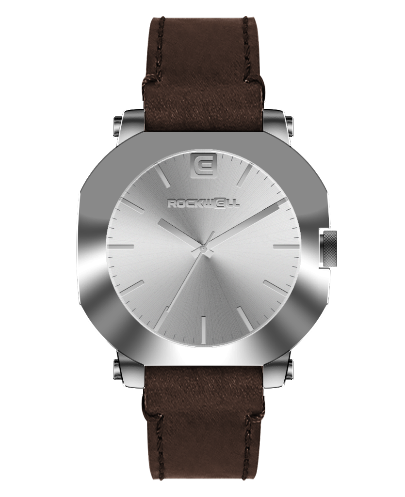 TEEK - Apex Silver Watch WATCH TEEK RT Chocolate Leather