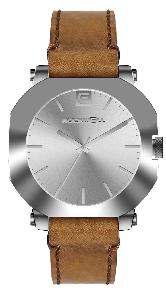 TEEK - Apex Silver Watch WATCH TEEK RT Tan Leather