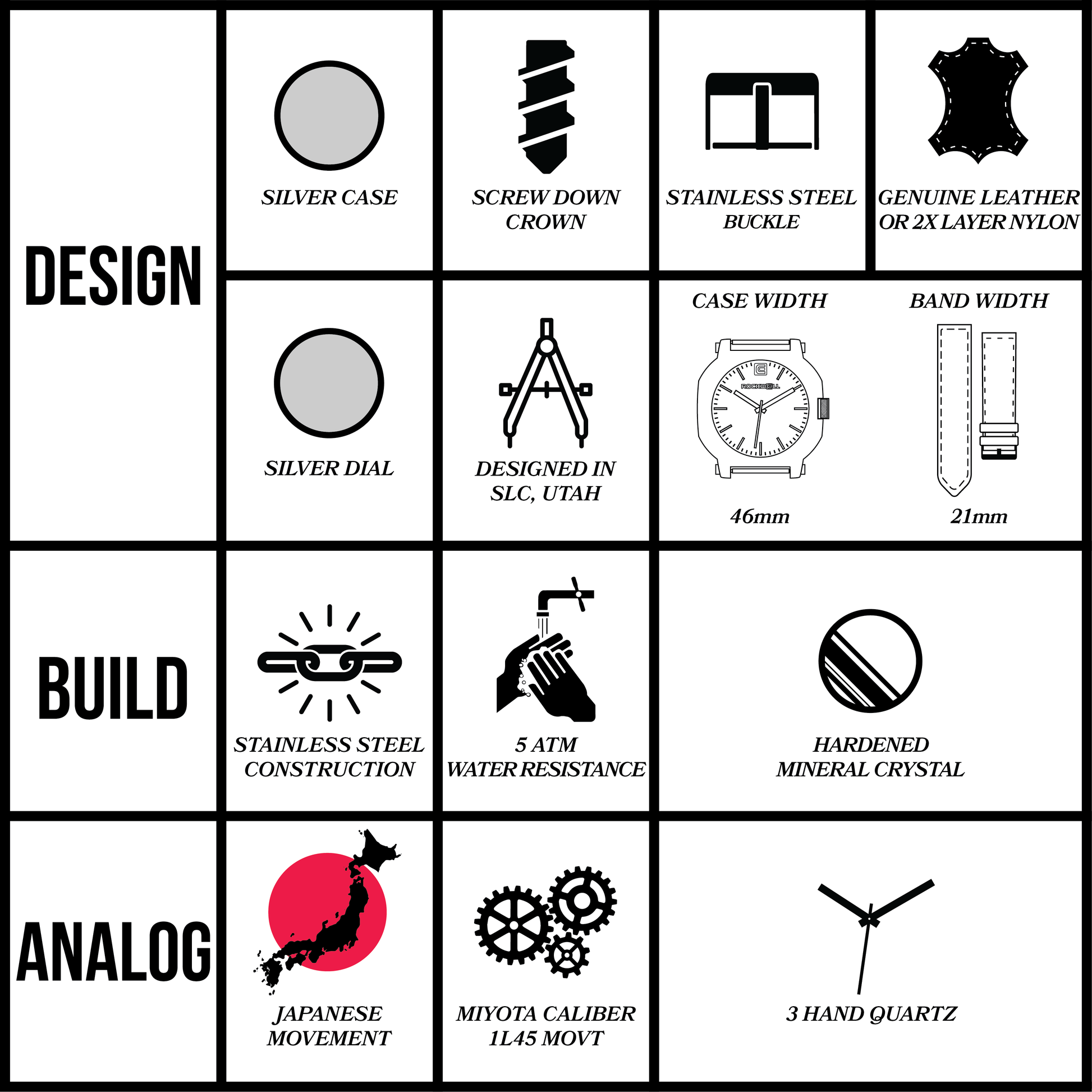 TEEK - Apex Silver Watch WATCH TEEK RT