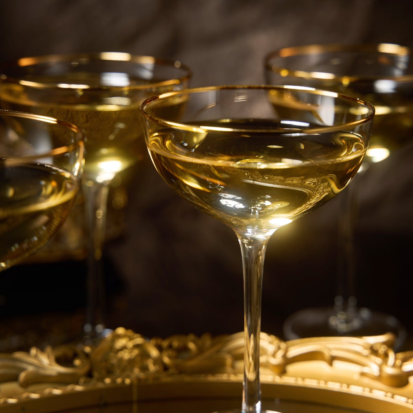 TEEK - Palazzo Champagne Coupe Cocktail Glassware Set HOME DECOR TEEK KS