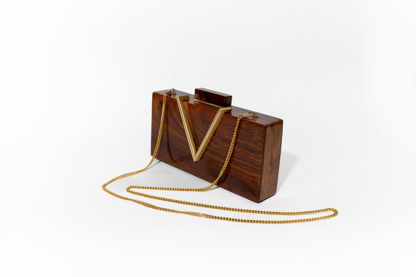 TEEK - Classic V Wooden Clutch TEEK AL