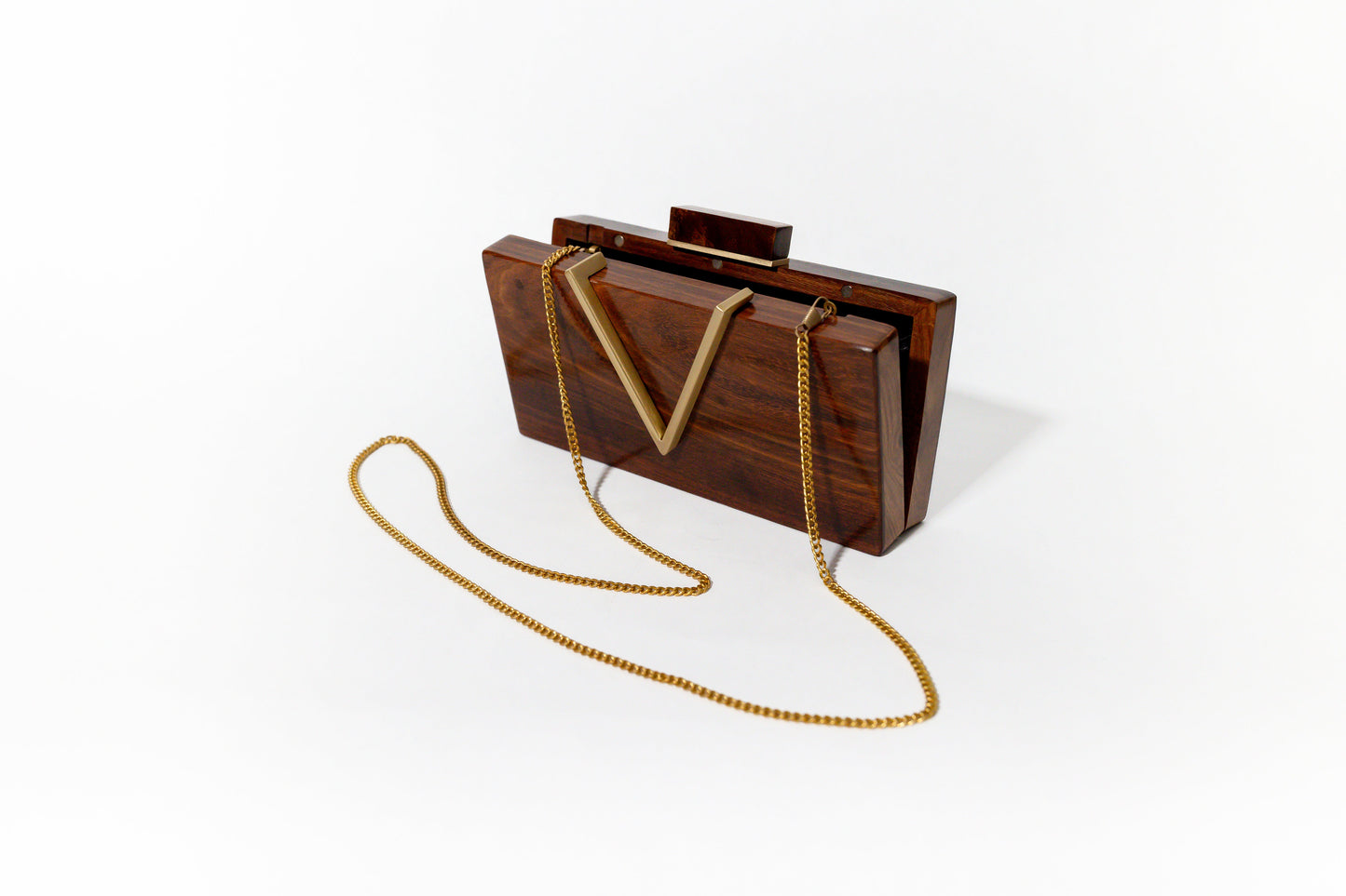 TEEK - Classic V Wooden Clutch TEEK AL