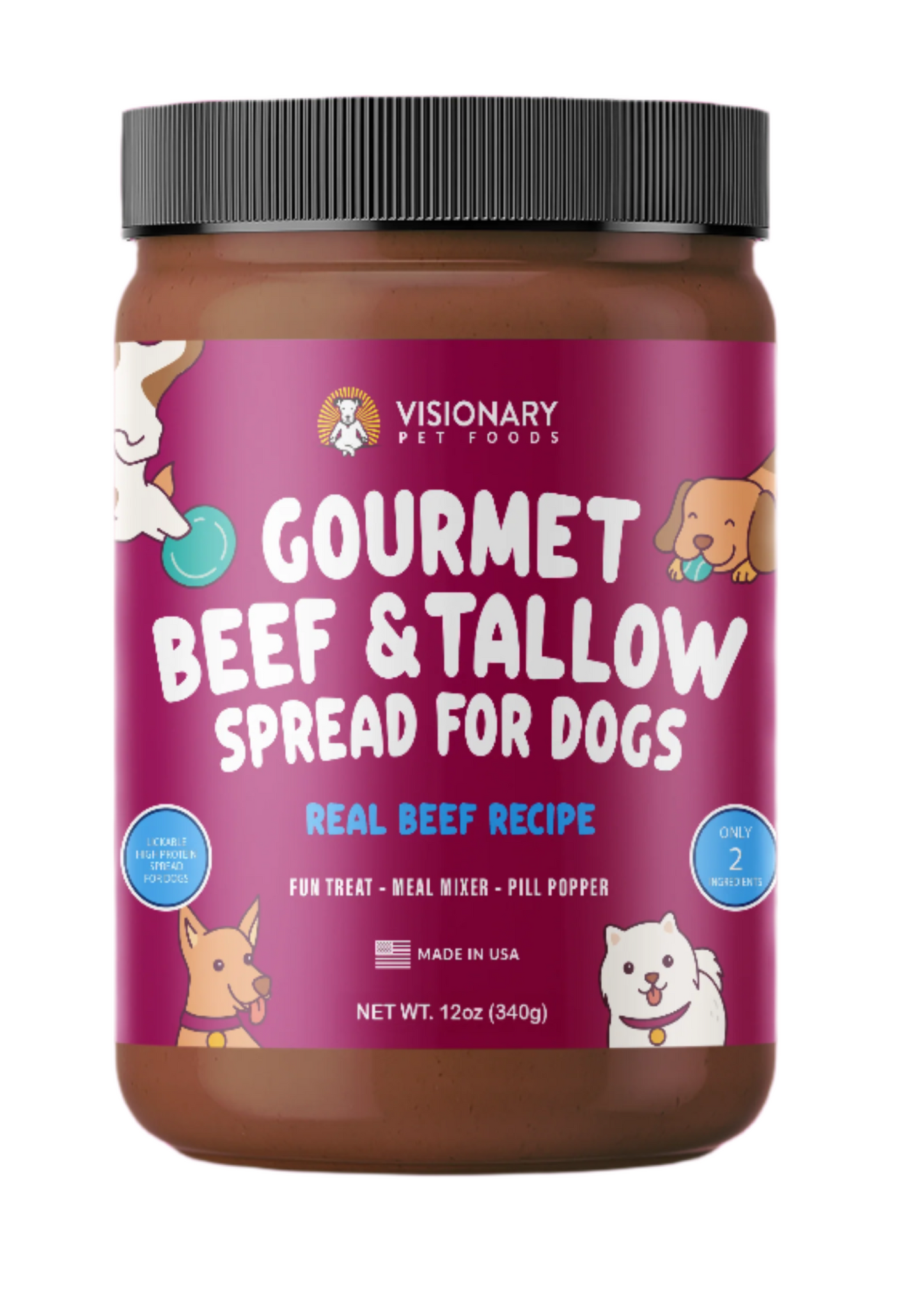 TEEK - Beef and Beef Tallow Meat Spread | NEW 12oz Jar PET SUPPLIES TEEK VPF