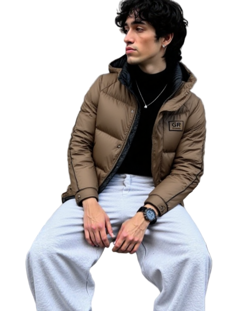 TEEK - Mens High Collar Zipper Puffy Jacket JACKET TEEK 1TFY