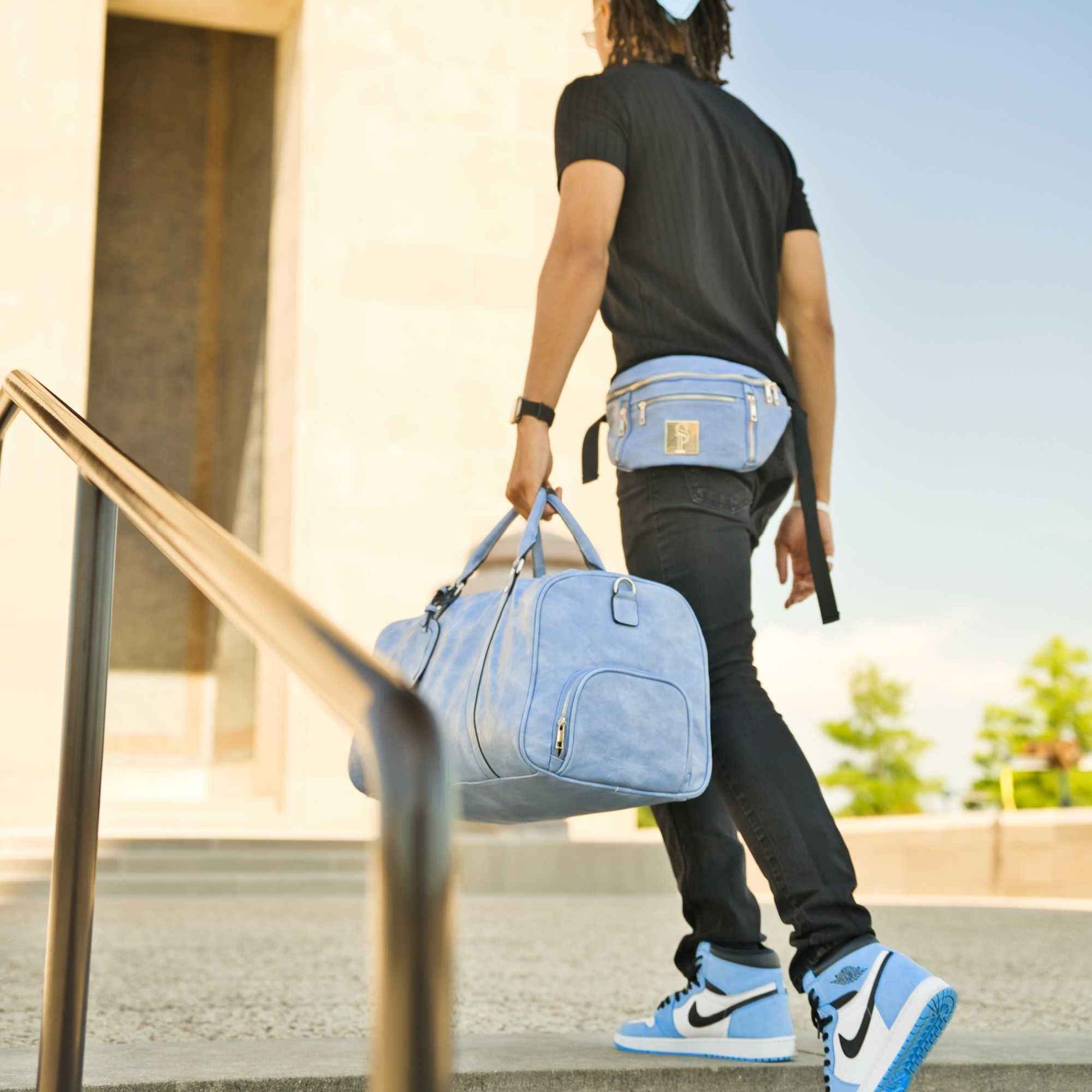 TEEK - Baby Blue Leather Sling Bag BAG TEEK SP