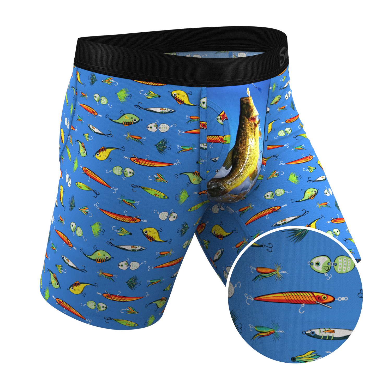TEEK - The Bait and Tackle | Bass Long Leg Ball Hammock® Pouch Underwear With Fly UNDERWEAR TEEK SH
