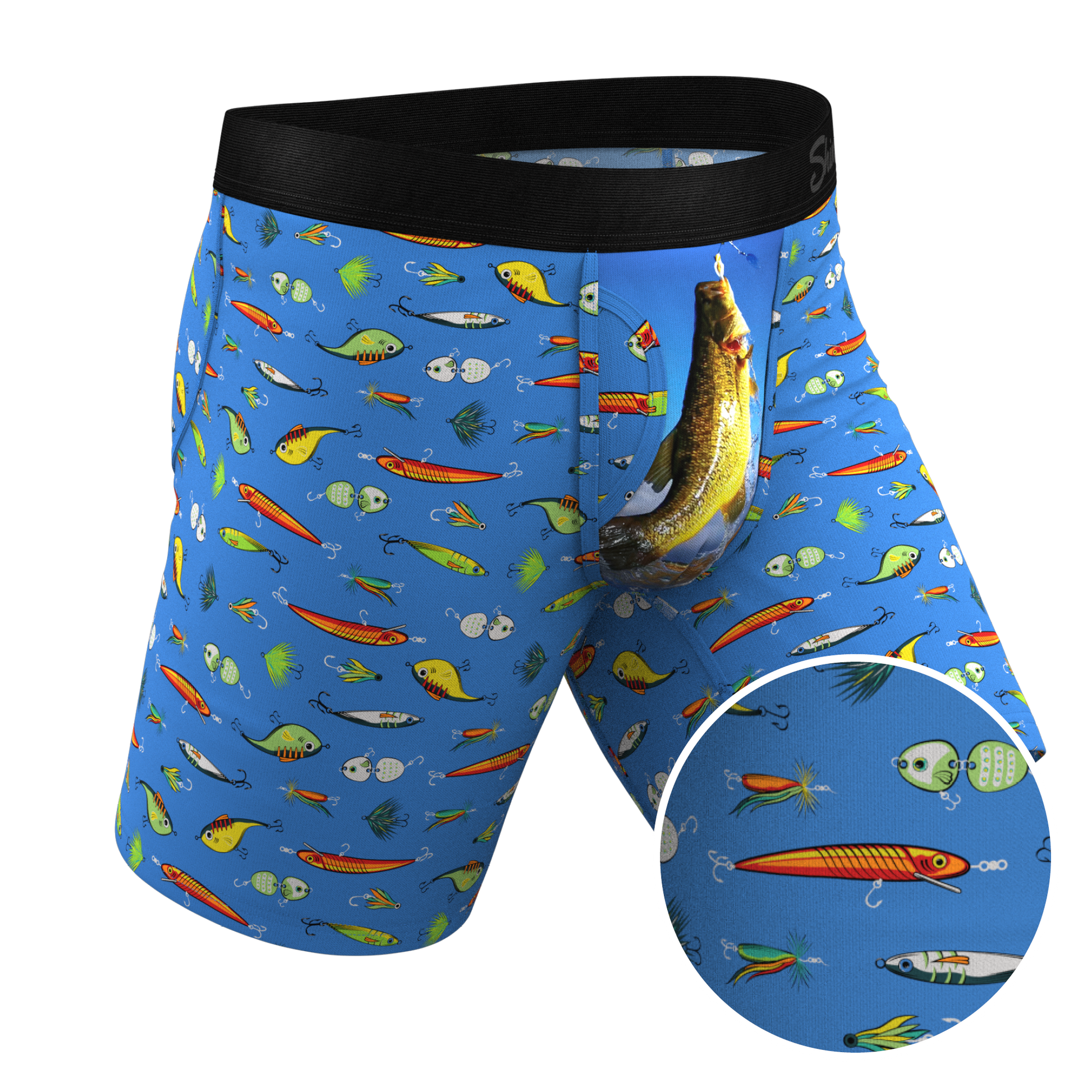 TEEK - The Bait and Tackle | Bass Long Leg Ball Hammock® Pouch Underwear With Fly UNDERWEAR TEEK SH