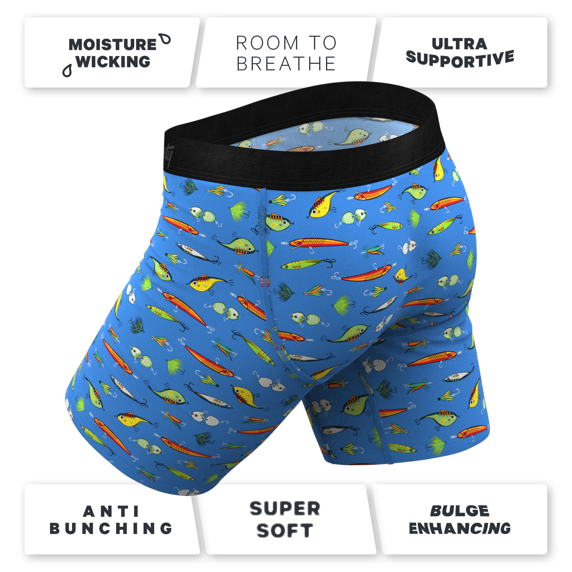 TEEK - The Bait and Tackle | Bass Long Leg Ball Hammock® Pouch Underwear With Fly UNDERWEAR TEEK SH