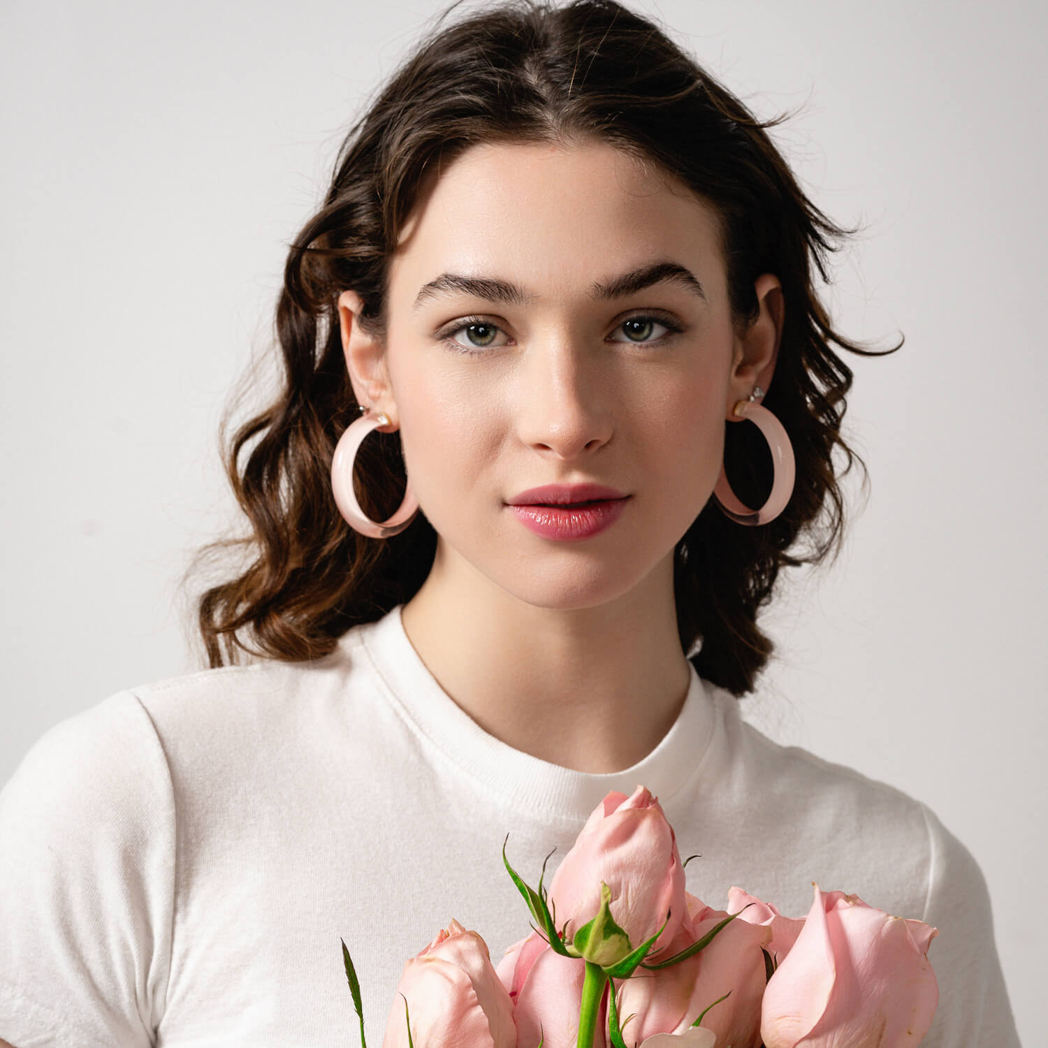 TEEK - Medium Illusion Lucite Hoop Earrings JEWELRY TEEK GNH