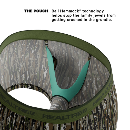 The Barking Up | Realtree x Shinesty Bark Camouflage Ball Hammock® Pouch Trunks Underwear Boxers - Trunk Shinesty