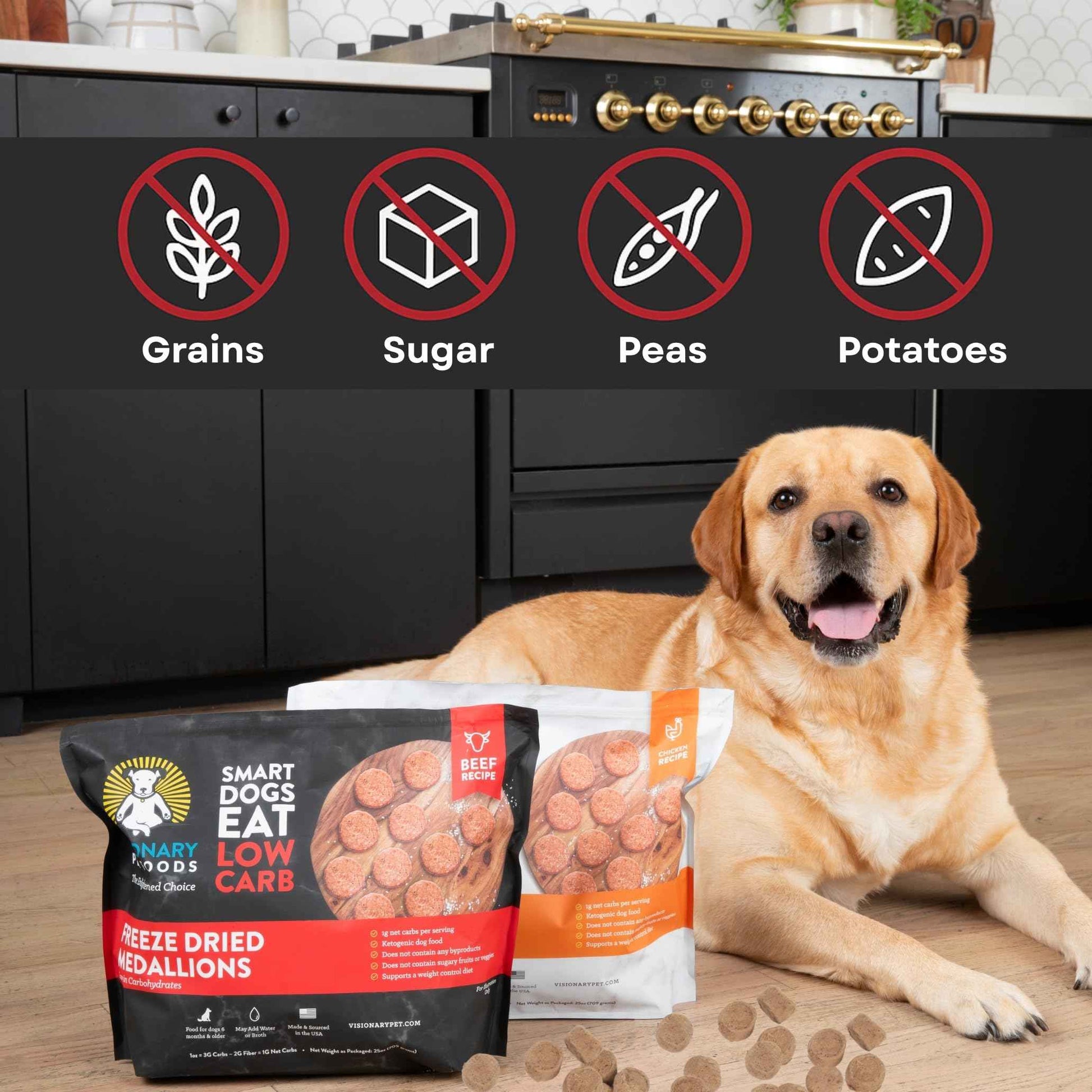TEEK - Freeze-Dried Beef Dog Food – High-Protein, Grain-Free Keto Recipe | 25oz Bag PET SUPPLIES TEEK VPF