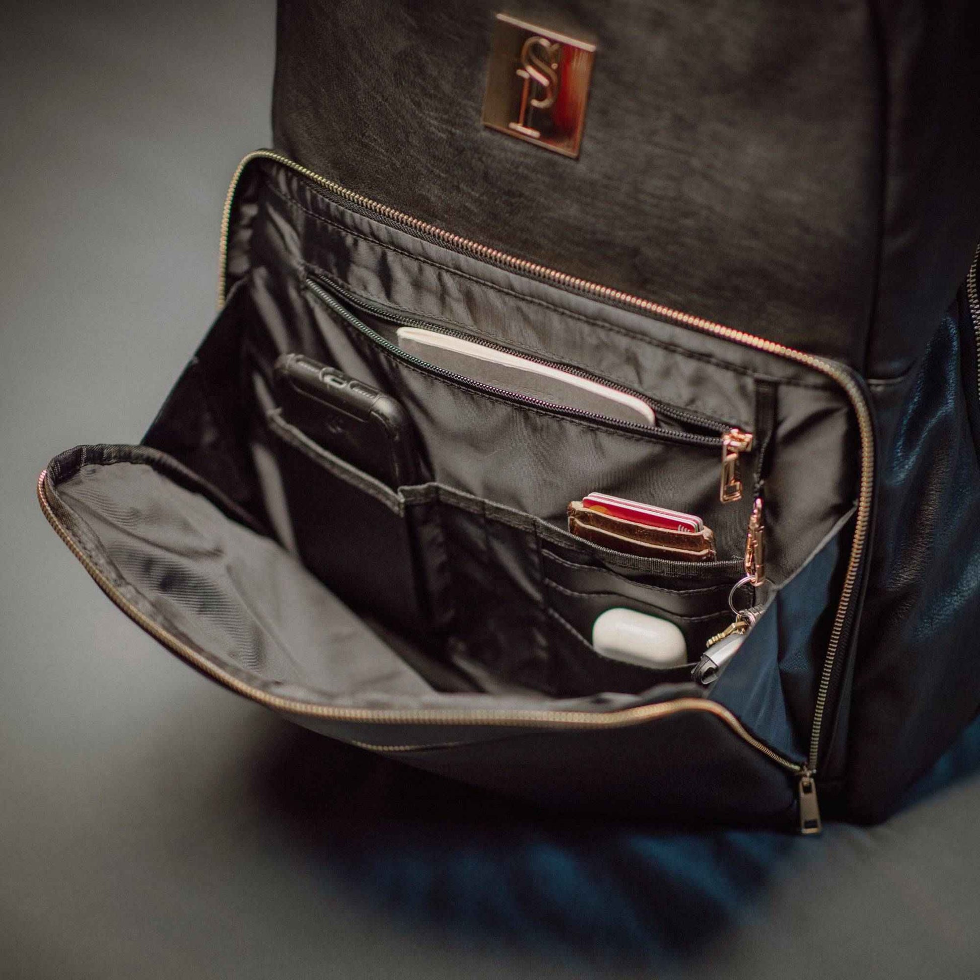 TEEK - Black Leather Daily Commuter Bag XL BAG TEEK SP