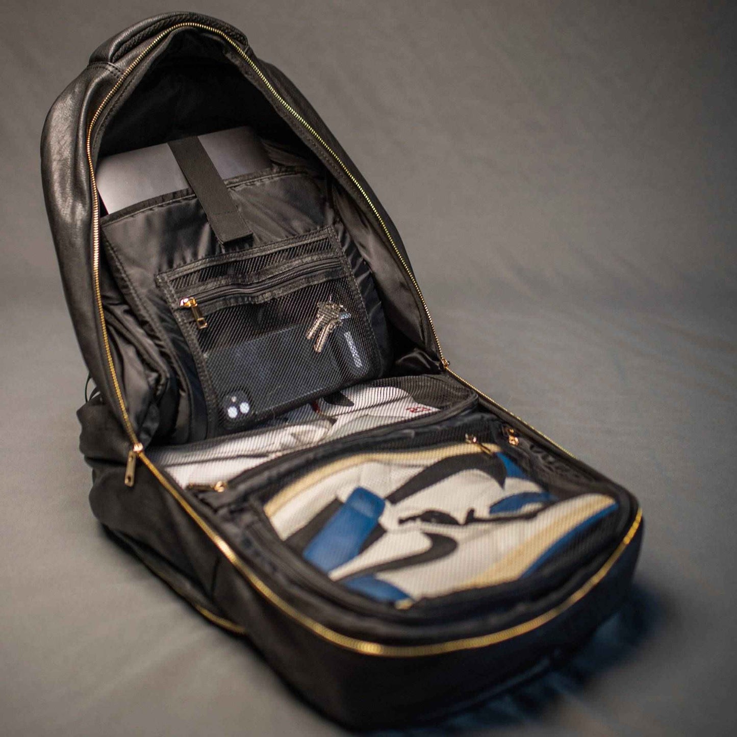 TEEK - Black Leather Daily Commuter Bag XL BAG TEEK SP